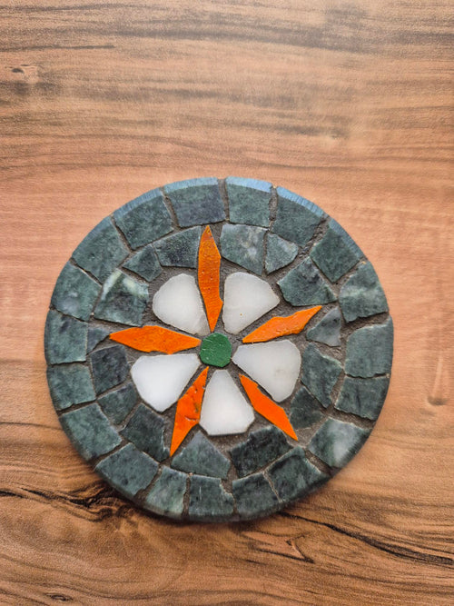 marble mosaic coaster